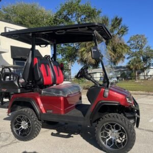 2025 Evolution D5 Maverick 2+2 Pearl White | 4-Seater Lifted Golf Cart