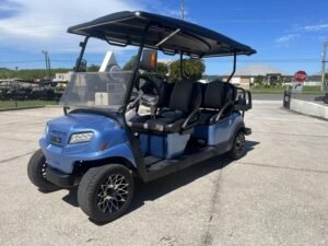 2025 Club Car Onward 6-Passenger Gas PTV | Metallic Ice Blue | Unlimited Family Range!
