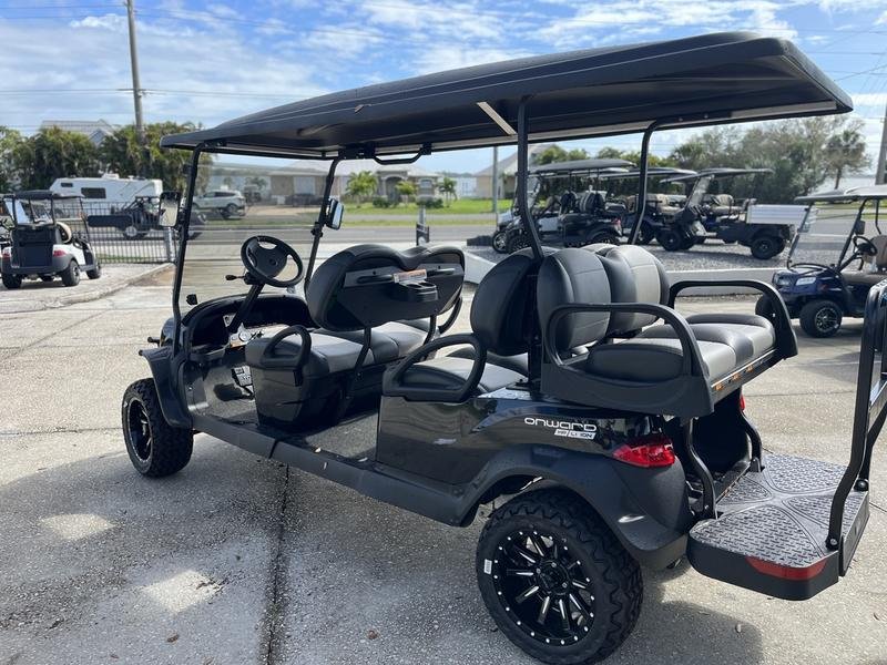 2025 Club Car Onward Lifted 6-Passenger HP Lithium | Metallic Tuxedo Black | Zero-Maintenance Family PTV!
