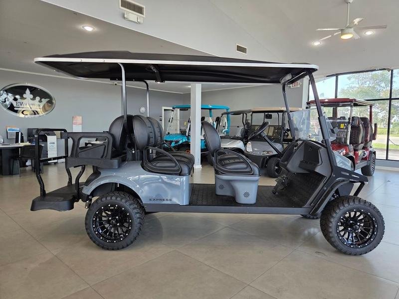 2025 E-Z-GO Express 6 Gas Lifted PTV | Slate Finish | Unlimited Range 6-Passenger! - Image 2