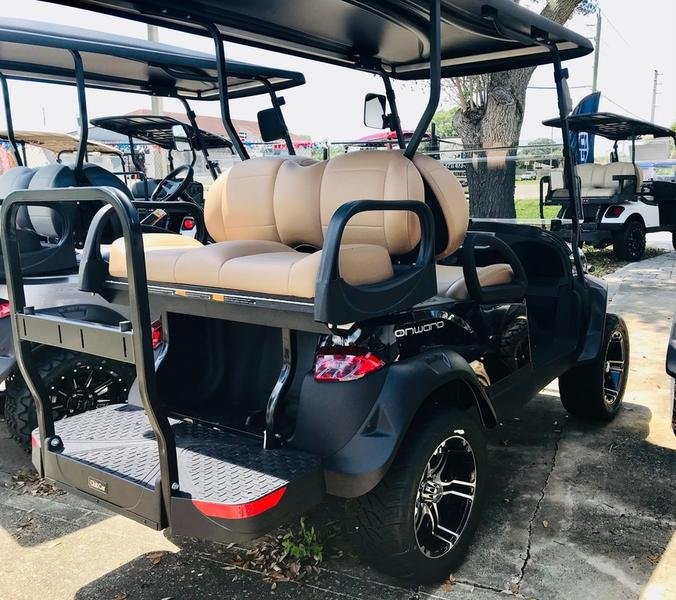 2026 Club Car Onward Lifted 4-Passenger Gas Golf Cart | Metallic Tuxedo Black | Off-Road Ready! - Image 2