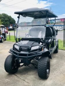 2026 Club Car Onward Lifted 6-Passenger Gas PTV | Metallic Tuxedo Black | Ultimate Family Cruiser!